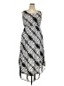 Notations Argyle Silver Casual Dress Size 2X - photo 1
