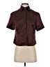 Express Burgundy Short Sleeve Blouse Size XS - photo 1