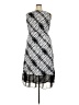 Notations Argyle Silver Casual Dress Size 2X - photo 2