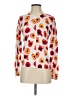 Lord & Taylor Print Orange Pullover Sweater Size S (estimated, petite) - photo 1