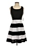 Charming Charlie Stripes Black Casual Dress Size S - photo 1