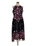 DKNY 100% Polyester Floral Black Cocktail Dress Size 16 - photo 1