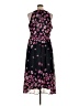 DKNY 100% Polyester Floral Black Cocktail Dress Size 16 - photo 2