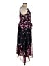 DKNY 100% Polyester Floral Black Cocktail Dress Size 16 - photo 4