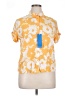 Samsoe Samsoe Floral Yellow Short Sleeve Blouse Size XL - photo 1