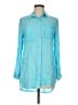 Cato 100% Rayon Teal Long Sleeve Blouse Size M - photo 1