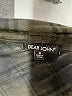 Dear John 100% Cotton Plaid Black Long Sleeve Button-Down Shirt Size M - photo 7
