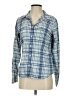 L.L.Bean Plaid Blue Long Sleeve Button-Down Shirt Size S - photo 1
