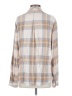 Maven West 100% Rayon Plaid Tan Long Sleeve Blouse Size XS - photo 2