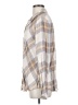 Maven West 100% Rayon Plaid Tan Long Sleeve Blouse Size XS - photo 5