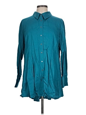 Soft Surroundings 3/4 Sleeve Button-Down Shirt (view 1)
