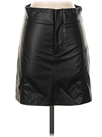 Zara Faux Leather Skirt (view 1)