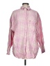 Levi's 100% Cotton Checkered-gingham Pink Long Sleeve Button-Down Shirt Size L - photo 1
