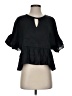 LUCCA Black Short Sleeve Blouse Size S (estimated) - photo 1
