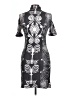 Yahada Graphic Gray Cocktail Dress Size L - photo 2
