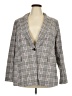 Lane Bryant Plaid Gray Blazer Size 20 - photo 1