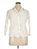 Jillian Jones Ivory 3/4 Sleeve Button-Down Shirt Size XL - photo 1