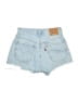 Levi's 100% Cotton Blue Denim Shorts Size 24 waist - photo 2