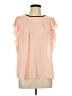 Elle Pink Short Sleeve Blouse Size L - photo 1