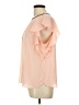 Elle Pink Short Sleeve Blouse Size L - photo 5