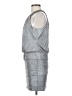 Laundry by Shelli Segal 100% Polyester Metallic Silver Cocktail Dress Size 4 (petite) - photo 5