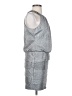 Laundry by Shelli Segal 100% Polyester Metallic Silver Cocktail Dress Size 4 (petite) - photo 4
