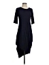 Assorted Brands Solid Black Casual Dress Size XS - photo 1