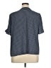 CeCe Polka Dots Blue Short Sleeve Blouse Size 1X - photo 2