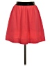 Bebe 100% Polyester Solid Red Casual Skirt Size S - photo 1