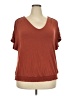Jessica Simpson Brown Short Sleeve Top Size XXL - photo 1