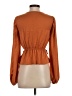 Lulus 100% Polyester Brown Long Sleeve Blouse Size S - photo 2