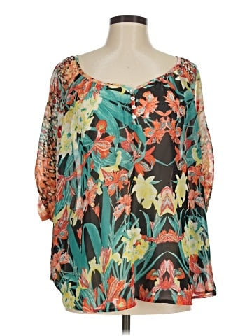 Signature Studio 3/4 Sleeve Blouse (view 1)