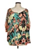 Signature Studio 100% Polyester Teal 3/4 Sleeve Blouse Size M - photo 1