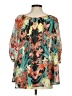 Signature Studio 100% Polyester Teal 3/4 Sleeve Blouse Size M - photo 2