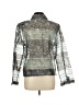 Erin London Metallic Silver Long Sleeve Blouse Size L - photo 2