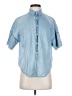 Rag & Bone Blue Short Sleeve Button-Down Shirt Size XS - photo 1