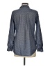 Old Navy 100% Cotton Polka Dots Blue Long Sleeve Button-Down Shirt Size M - photo 2