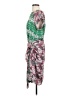 BCBGMAXAZRIA 100% Polyester Print Green Casual Dress Size S - photo 5