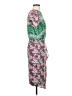BCBGMAXAZRIA 100% Polyester Print Green Casual Dress Size S - photo 4