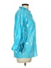 Boho Chic Blue 3/4 Sleeve Blouse Size L - photo 4