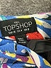 Topshop 100% Polyester Print Blue Cocktail Dress Size 4 - photo 7