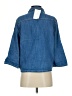 BCBGMAXAZRIA Blue 3/4 Sleeve Button-Down Shirt Size S - photo 2