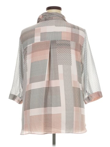 Rose + Olive 3/4 Sleeve Button-Down Shirt (view 2)