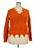Full Circle Trends With Love 100% Acrylic Orange Pullover Sweater Size 2X - photo 1