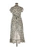 Assorted Brands Animal Print Ivory Silver Casual Dress Size XXL - photo 2