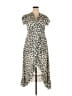Assorted Brands Animal Print Ivory Silver Casual Dress Size XXL - photo 1