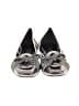 J. Renee Metallic Silver Flats Size 9 - photo 2