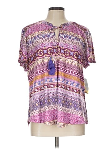 One World Short Sleeve Blouse (view 1)