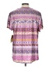 One World Paisley Purple Short Sleeve Blouse Size L - photo 2