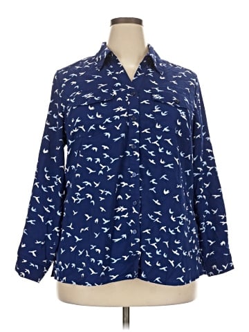 Notations Long Sleeve Blouse (view 1)